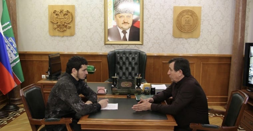 Рабочая встреча руководителя Чеченстата Рамзана Дигаева с Мэром города Грозный Хас-Магомедом Кадыровым