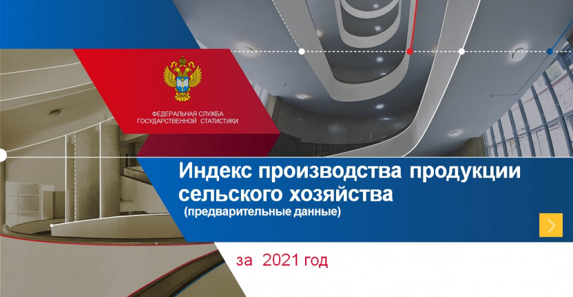 Индексы производства продукции сельского хозяйства по категориям хозяйств за 2021 год