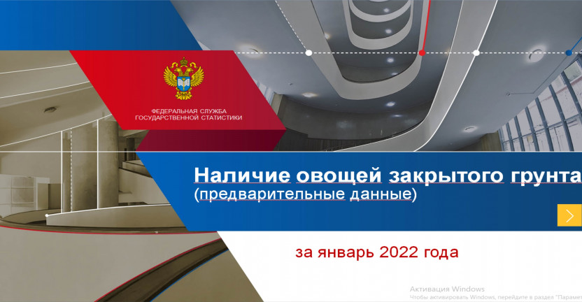 Наличие овощей закрытого грунта за январь 2022 года (предварительные данные)