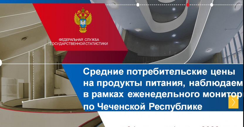 Средние потребительские цены на продукты питания, наблюдаемые в рамках  еженедельного мониторинга по Чеченской Республике  c 24 июня по 1 июля 2022 года