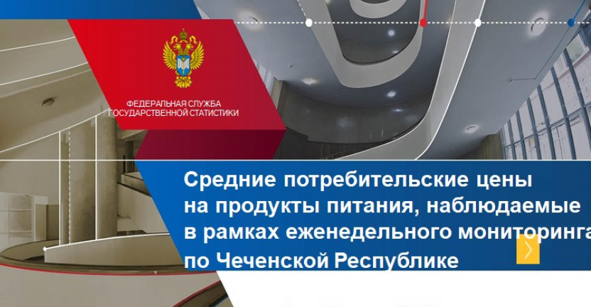 Средние потребительские цены на продукты питания, наблюдаемые в рамках  еженедельного мониторинга по Чеченской Республике с  1 по 8 июля 2022 года